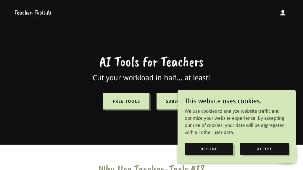 Teacher-tools.ai website