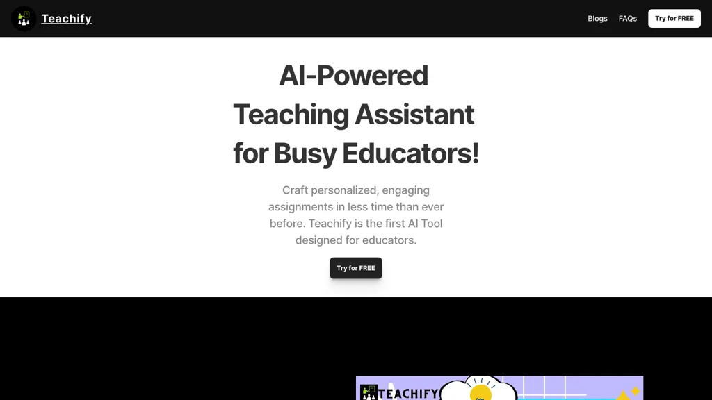 Teachify website