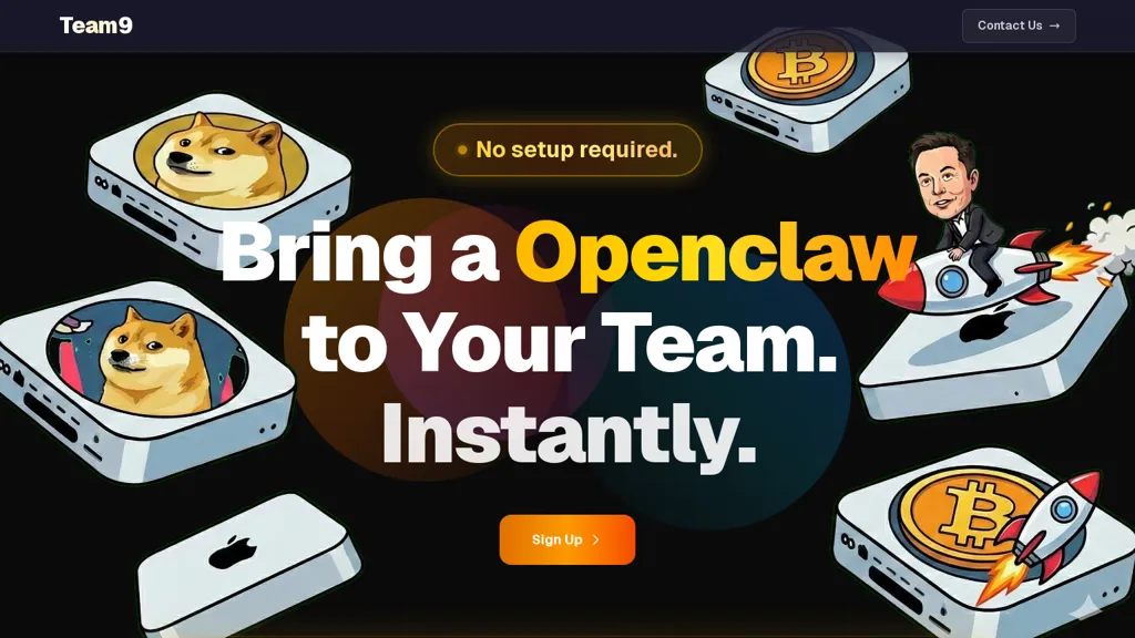 Team9 AI tool screenshot