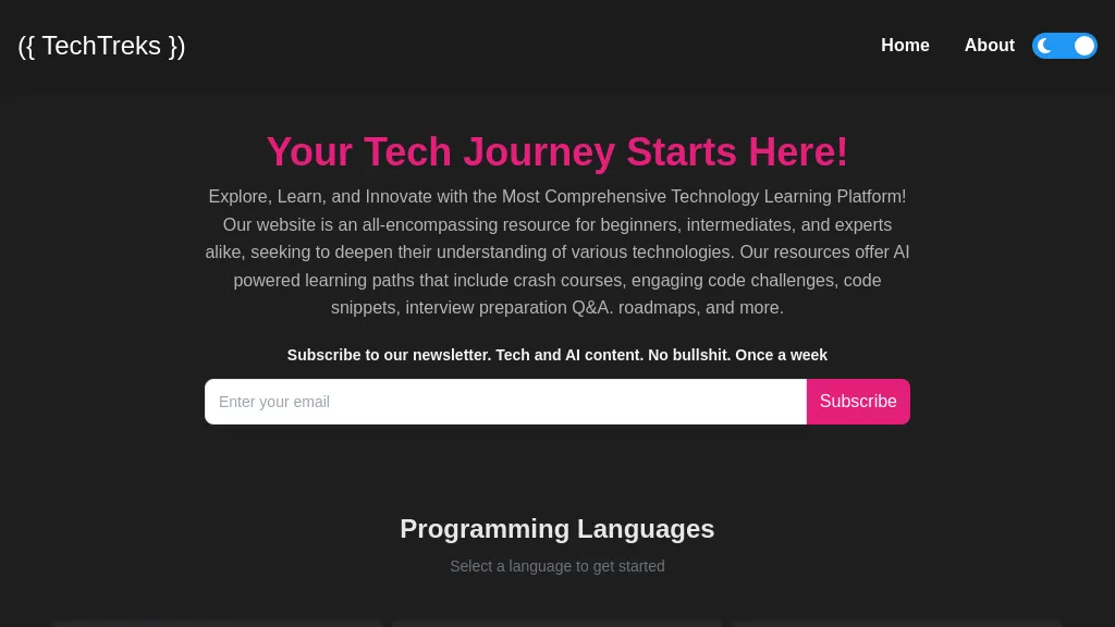 Tech-treks.com website