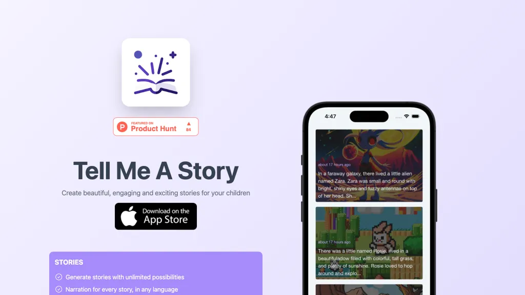 Tell Me A Story website