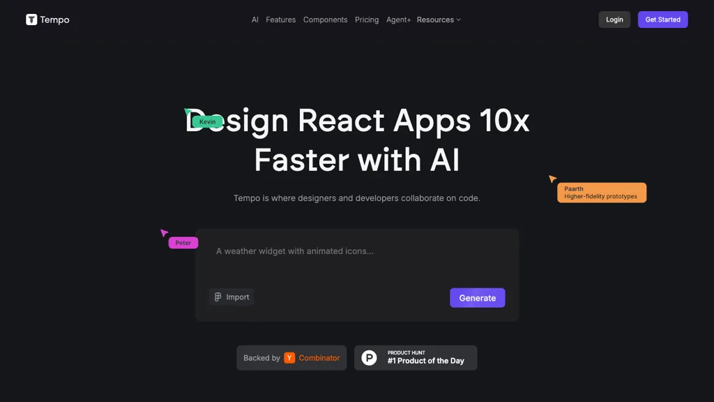 Tempo new AI tool screenshot
