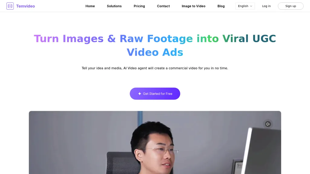 TemVideo AI tool screenshot