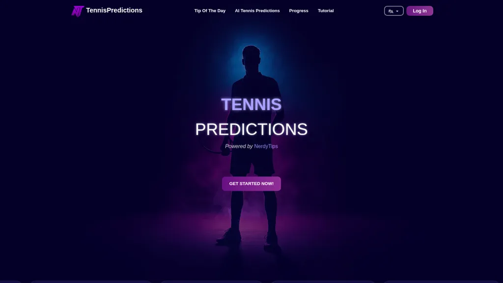 Tennis Predictions AI tool screenshot