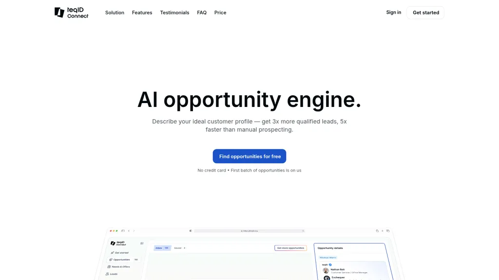 TeqID - Connect AI tool screenshot