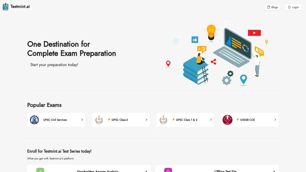 Testmint.ai website