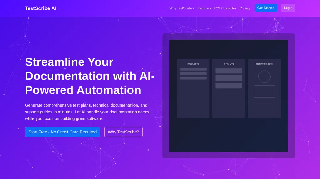 TestScribe AI website