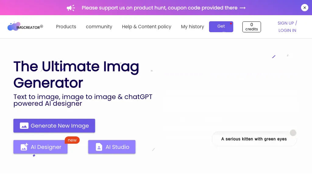 Text to Image Editor website