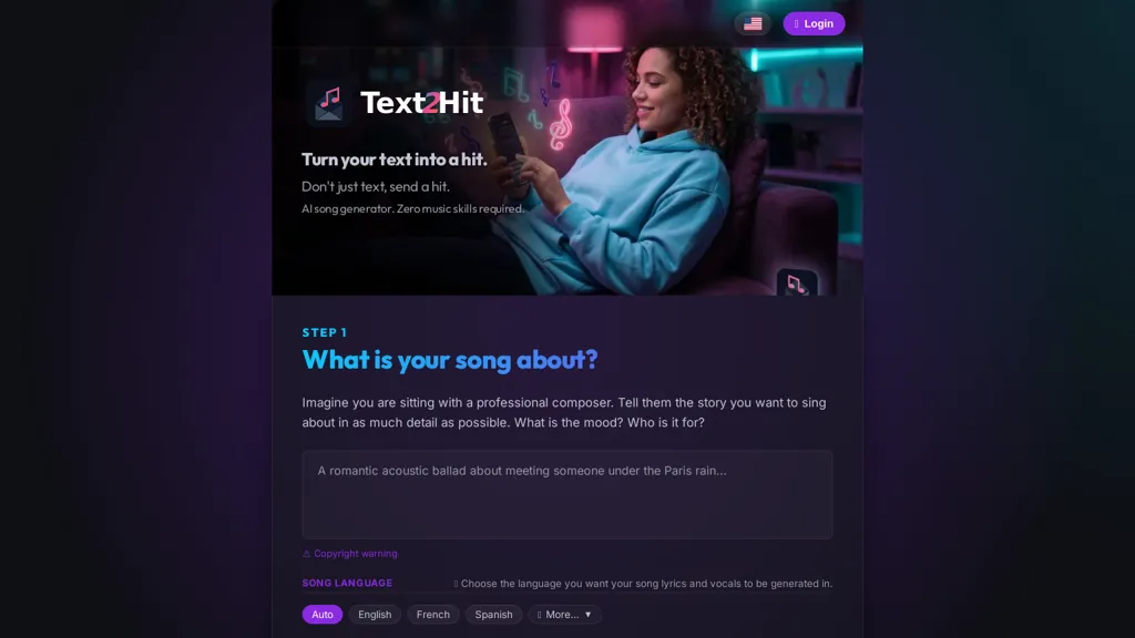 Text2Hit screenshot