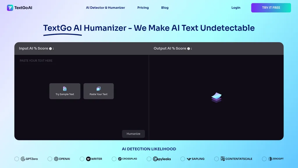 TextGo AI website