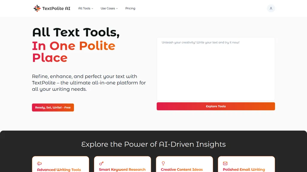 TextPolite AI AI tool screenshot