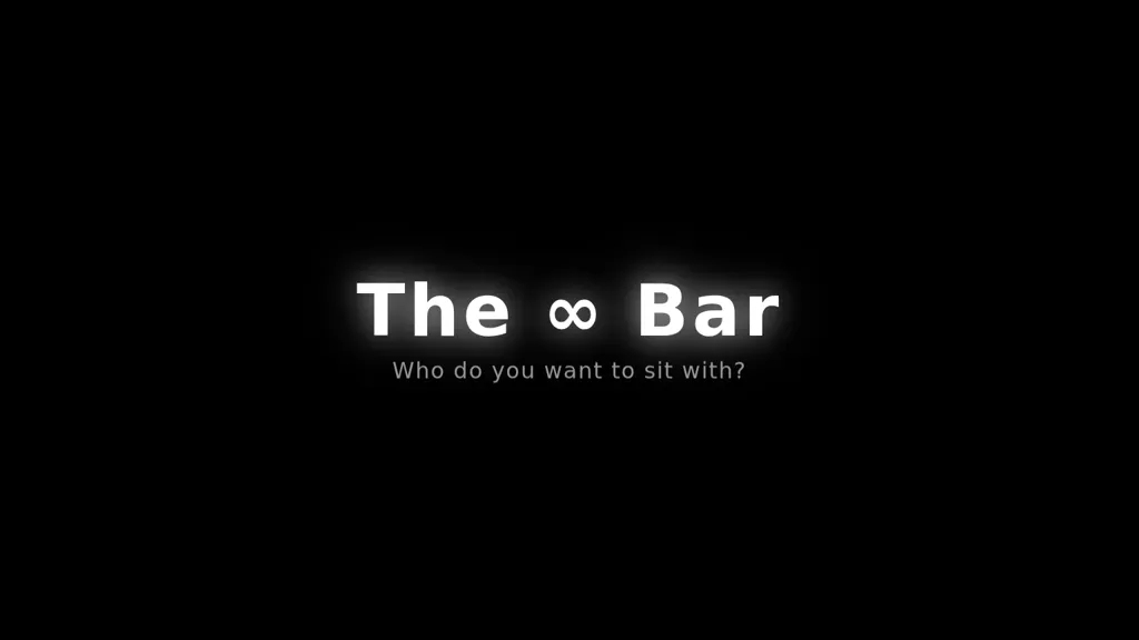 The ∞ Bar AI tool screenshot