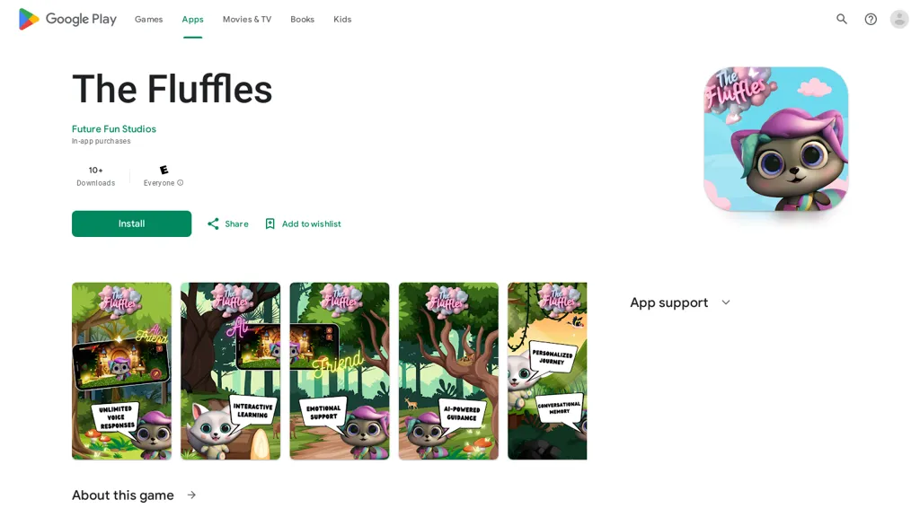 The Fluffles - Your AI friend website