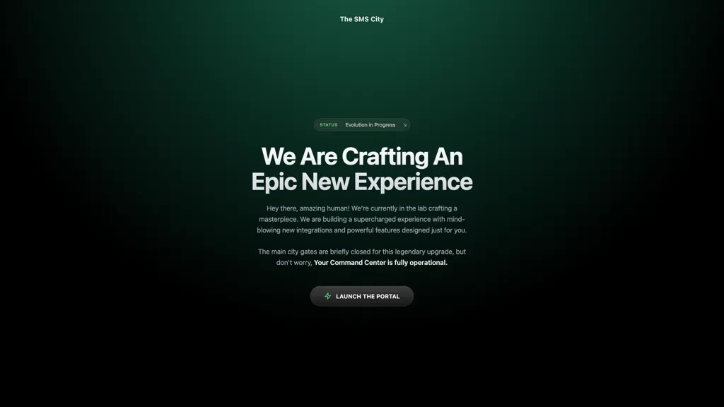 The SMS City AI tool screenshot