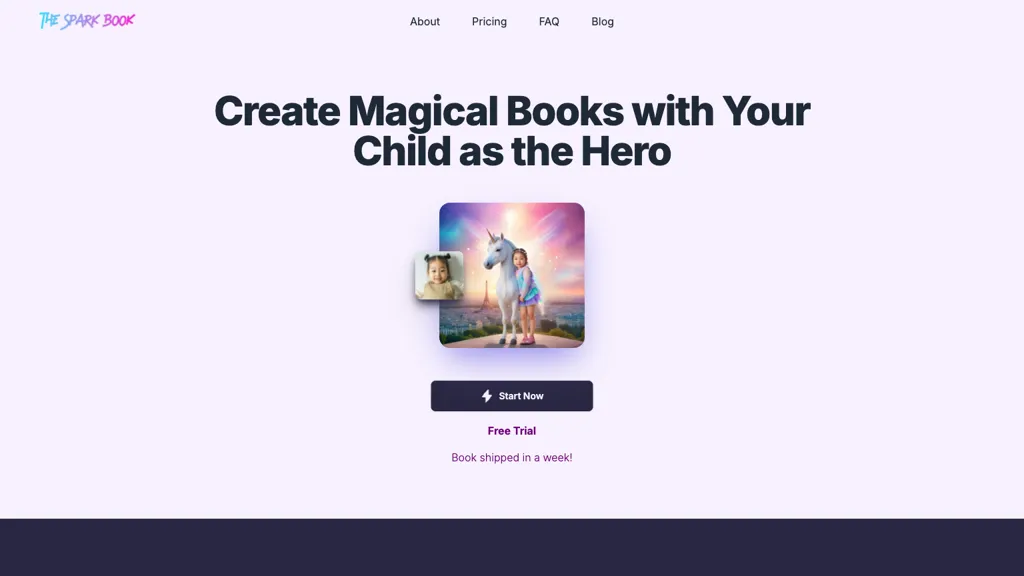The Spark Book AI tool screenshot