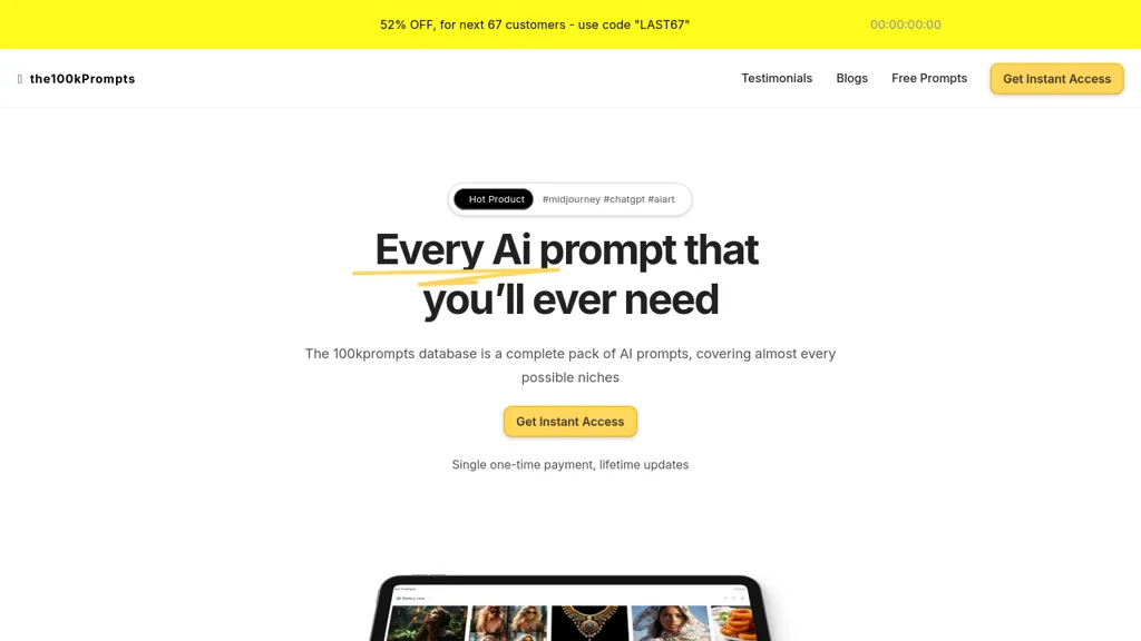 The100kPrompts website
