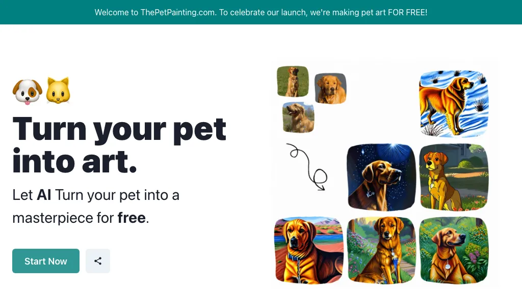 ThePetPainting website