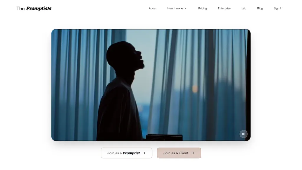 Promptists AI tool screenshot