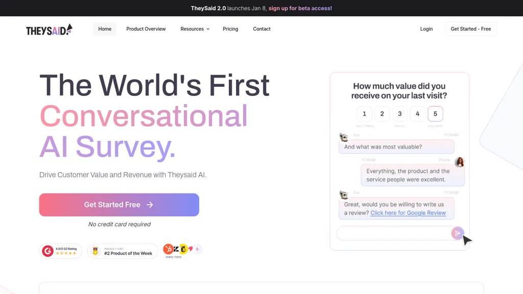 TheySaid website