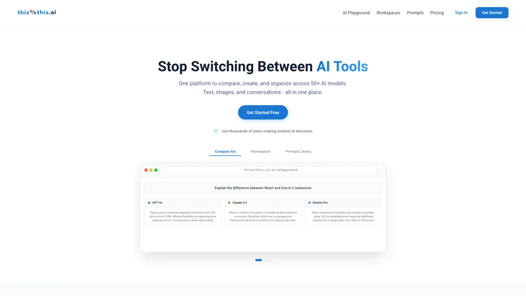 thisorthis.ai AI tool screenshot