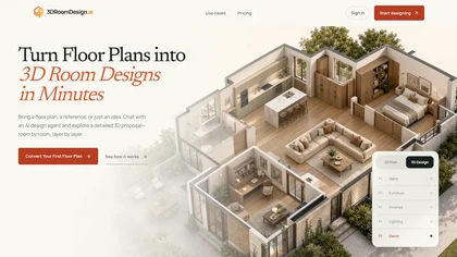 3DRoomDesign.ai website image