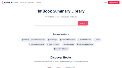 Abook AI website image