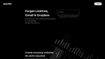 ace.me website image