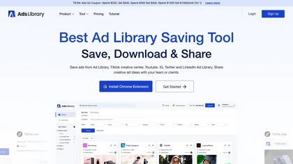 AdsLibrary website image