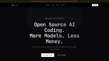 Agentica website image