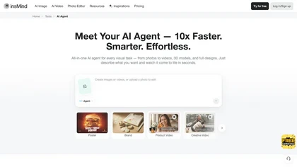 AI Agent - InsMind website image