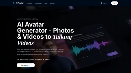 AI Avatar Art website image
