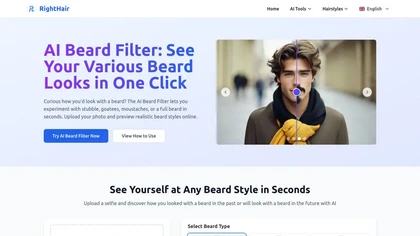AI Beard website image