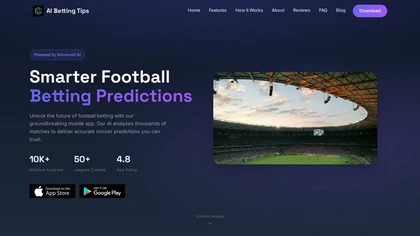 AI Betting Tips website image