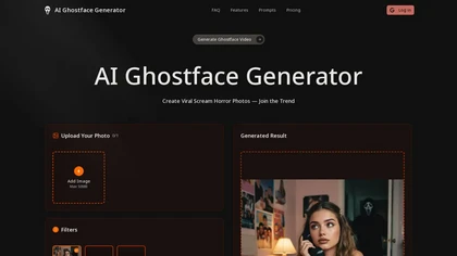 AI Ghostface website image
