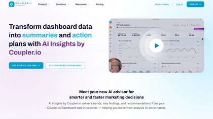 AI Insights by Coupler.io website image