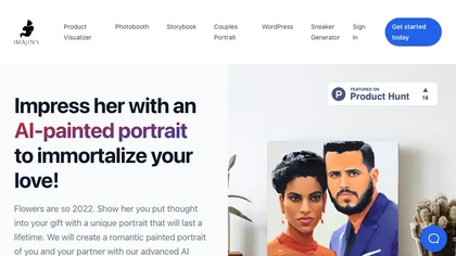AI-Painted Romantic Printed Portraits image