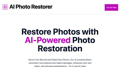 AI photo restorer image