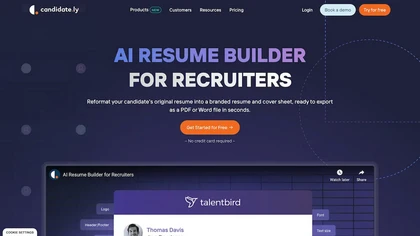 AI Resume builder - for Recuriters website image