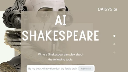 AI Shakespeare image