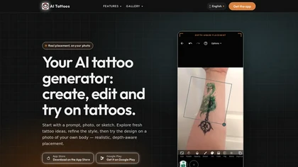 AI-tattoos website image