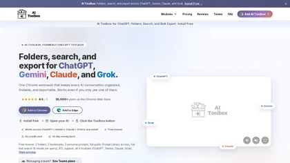 AI Toolbox website image