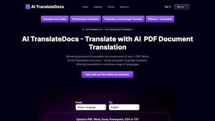 AI TranslateDocs image