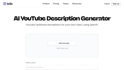 AI YouTube Description Generator image