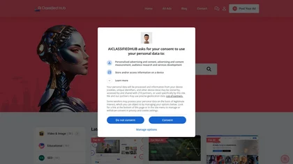 aiclassifiedhub.com website image