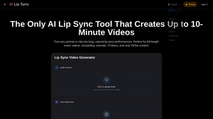AILipSync.com website image