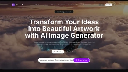 Aimage AI website image