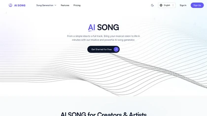 AISong.tech website image