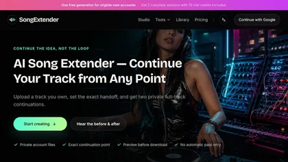 SongExtender website image