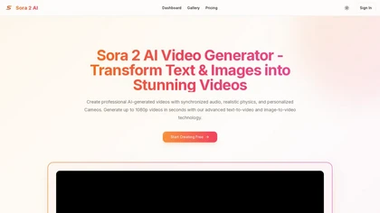aiSora2.AI website image
