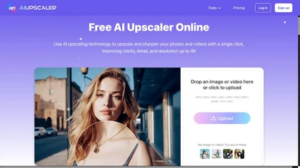 AIUpscaler.ai website image
